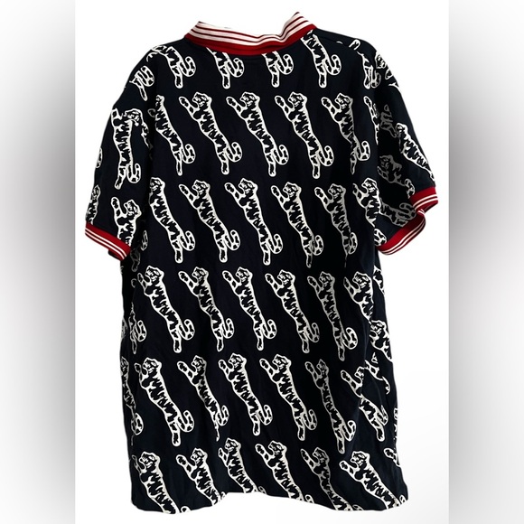 NWT Le Tigre All Over Print Navy Polo - Picture 2 of 10